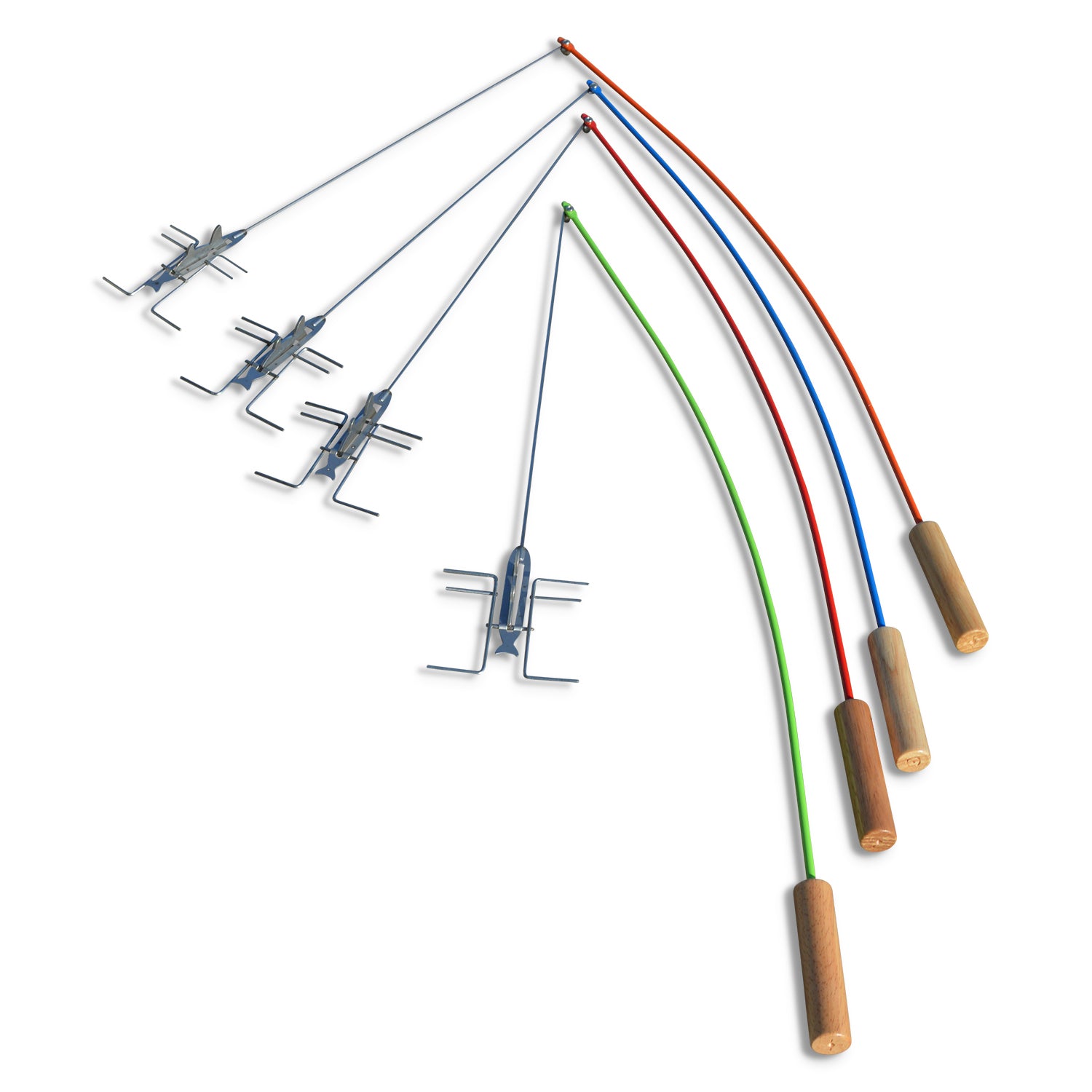 Campfire Roasting Sticks - Fire Fishing Pole 4-Pack Campfire Roasting Sticks - Fire Fishing Pole 4-Pack