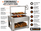Rectangle Drop-In Santa Maria Grill & Fire Pit Combo with Cart