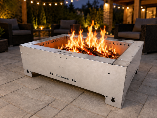 24x36 stainless steel stand alone smokeless fire pit