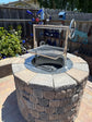 Smokeless Fire Pit Insert with bolt on Santa Maria Grill and Rotisserie Kit