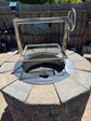 Smokeless Fire Pit Insert with bolt on Santa Maria Grill and Rotisserie Kit