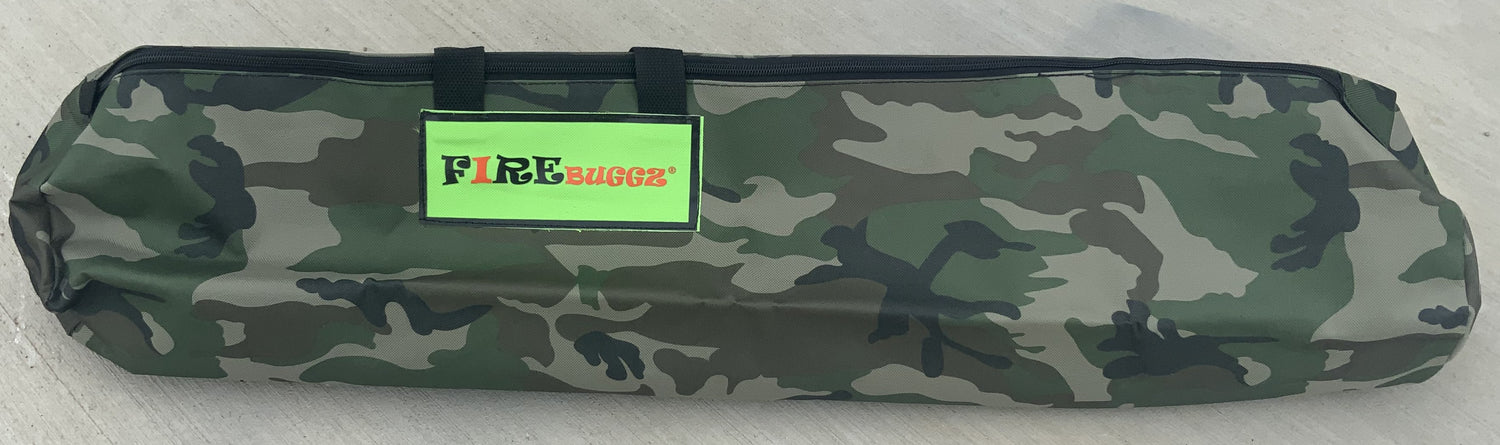 camo open face fishing pole Fire Fishing Pole Camo Orange with Camo Bag – Firebuggz
