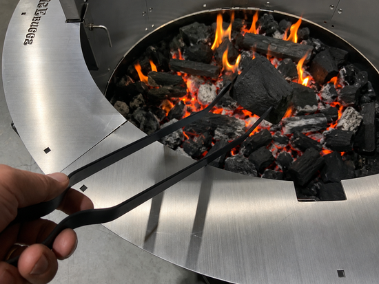 Extra Long Charcoal and Wood Tongs