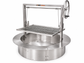 SST Santa Maria Drop In Grill with Round Smokeless Insert and Rotisserie Brackets