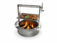 SST Santa Maria Drop In Grill with Round Smokeless Insert and Rotisserie Brackets