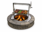 SST Santa Maria Drop In Grill with Round Smokeless Insert and Rotisserie Brackets