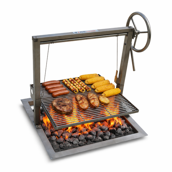 Stainless Steel Santa Maria Drop In Grill with Rotisserie Kit
