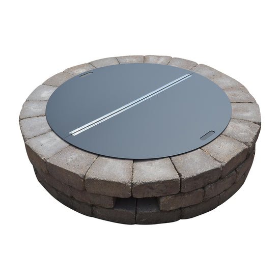 Firebuggz 40” Round Stainless Steel Fire Pit Cover- Reversible Cover
