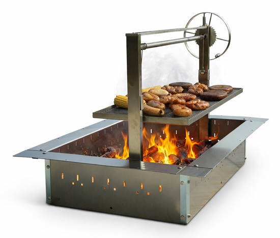 Stainless Steel Santa Maria 32x16 Grill & Rect SST Insert