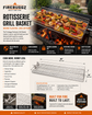 Extra Large Rotisserie Basket for Grilling