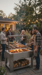 Firebuggz™ Drop-In Santa Maria Grill and Fire Pit Combo