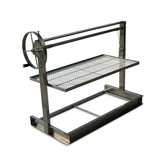 Stainless Steel Santa Maria 32x16 Grill with Rotisserie Brackets