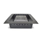 24" Steel Black Fire Pit Insert Bundle with Slide Grill, Grill Topper, Wood Grate, Stainless Cover