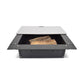 24" Stainless Steel Fire Pit Bundle with Slide Grill, Grill Topper and Fire Pit Lid Cover