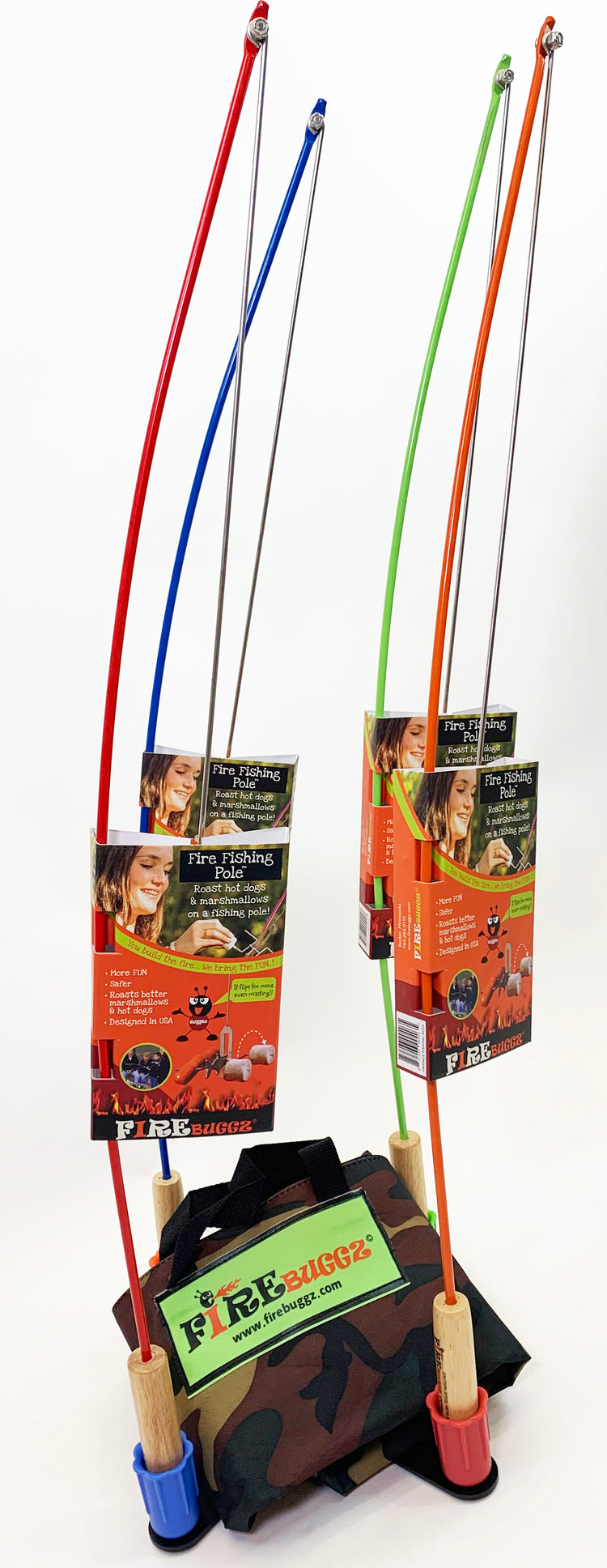 Fire Fishing Pole Bag Set Fire Fishing Pole Bag Set