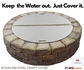 Firebuggz 40” Round Stainless Steel Fire- Pit Snuffer Lid Cover