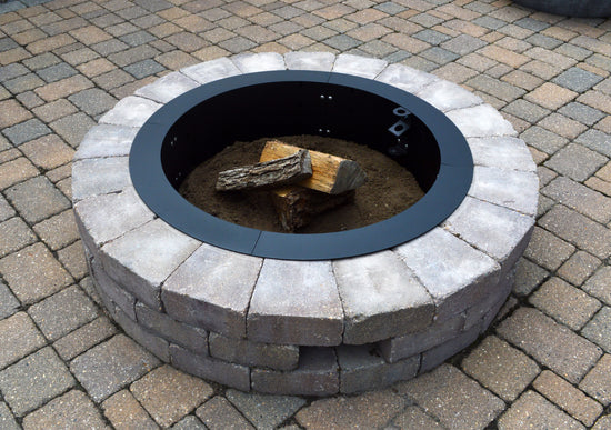 Firebuggz 31” round steel fire pit insert, campfire fun pit