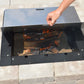 Firebuggz 44” x 32” Rectangle Stainless Steel Fire Pit Snuffer, Cover